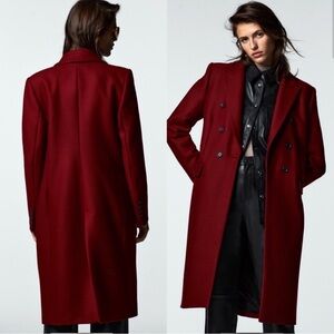 NWOT Zara menswear wool coat bloggers fav